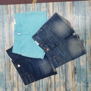 Girls's Denim Shorts Trio 3 Pcs